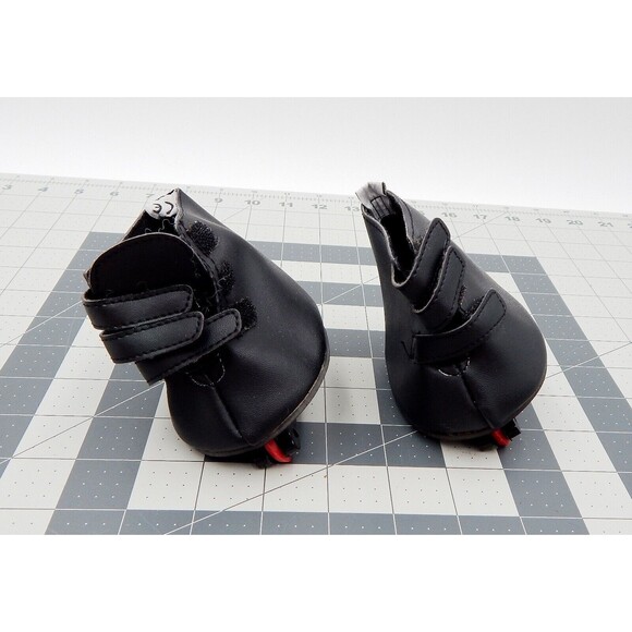 Teddy Mountain Accessories Black Roller Skates In-Line Shoes Red Wheels - Picture 1 of 11